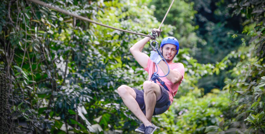 Zip line and Rafting II-III
